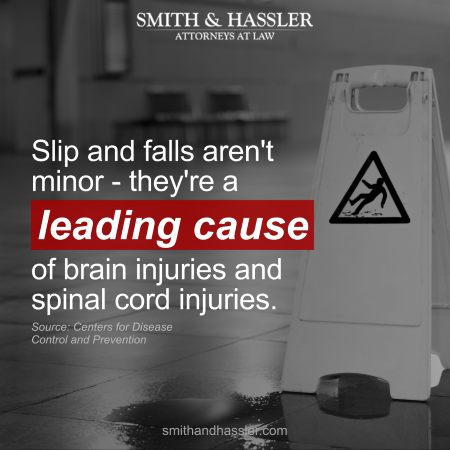 Slip and falls aren't minor - they're a leading cause of brain injuries and spinal cord injuries